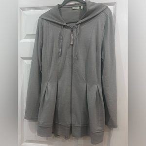 Logo by Lori Goldstein hooded Zip cardigan jacket